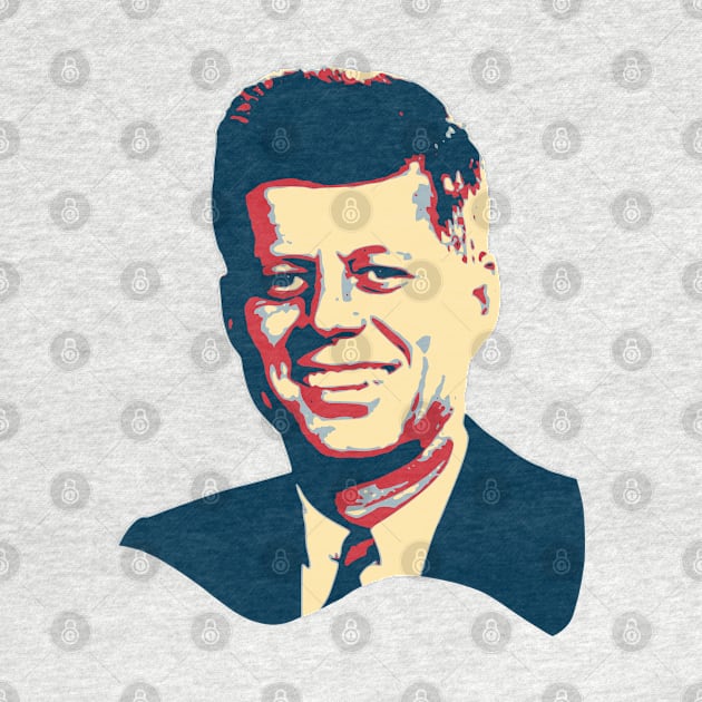 John F Kennedy Pop Art by Nerd_art